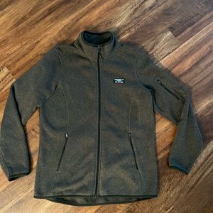 L.L.Bean Sweater Fleece Full-Zip Jacket, Women’s, Green, Medium